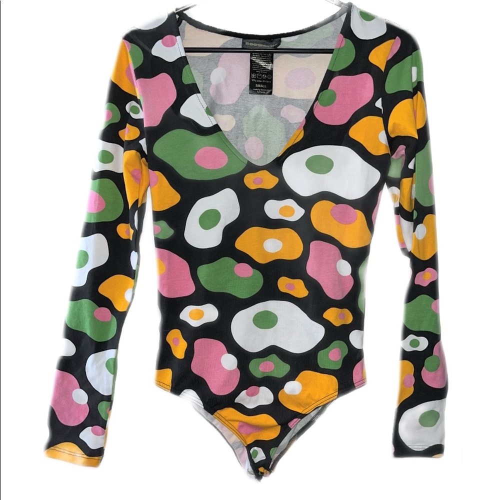 Nooworks Egg Print Bodysuit in Small